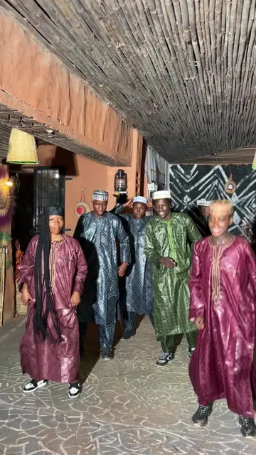 Hausa youths dancing to TikTok challenge