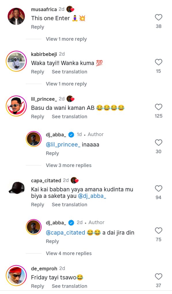 Screenshot of Fan's reactions on DJ AB teasing “Basuso” on IG