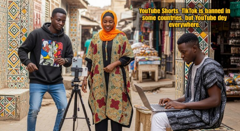 YouTube Shorts. TikTok is banned in some countries, but YouTube dey everywhere.